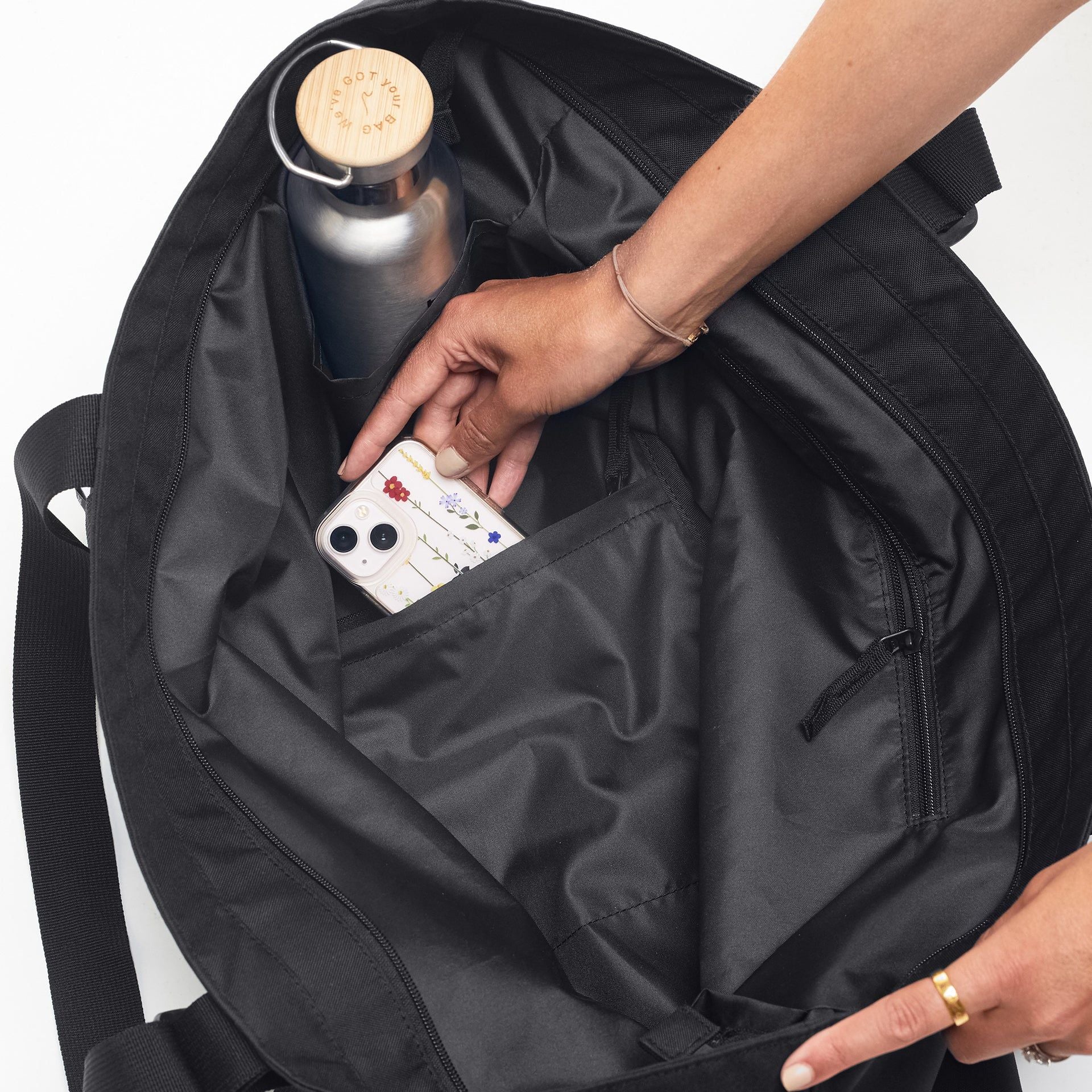 GOT BAG TOTE BAG LARGE MONOCHROME